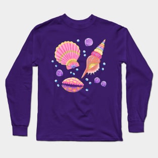 Colourful Seashells Long Sleeve T-Shirt